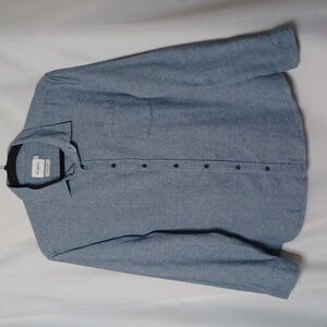 Goodfellow Men's Light Blue Soft Cotton Long Sleeve Shirt. Size 2XL